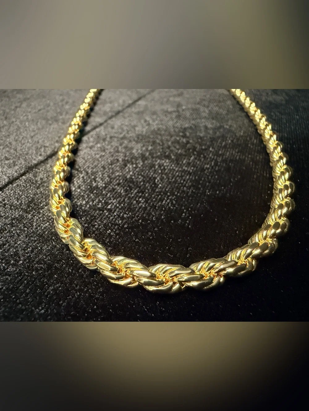 14K Stamped Gold Filled Rope Chain 22in 5.2MM Very Nice! Brand New